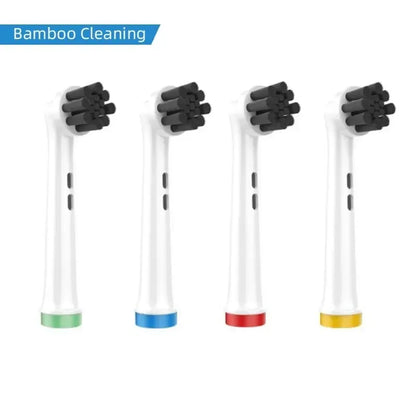 4PCS Dupont Bristle Electric Toothbrush Heads Whiten Teeth/Daily Clean/Precison Cleaning/Soft Care Teeth Function For Oral B - Urbizia