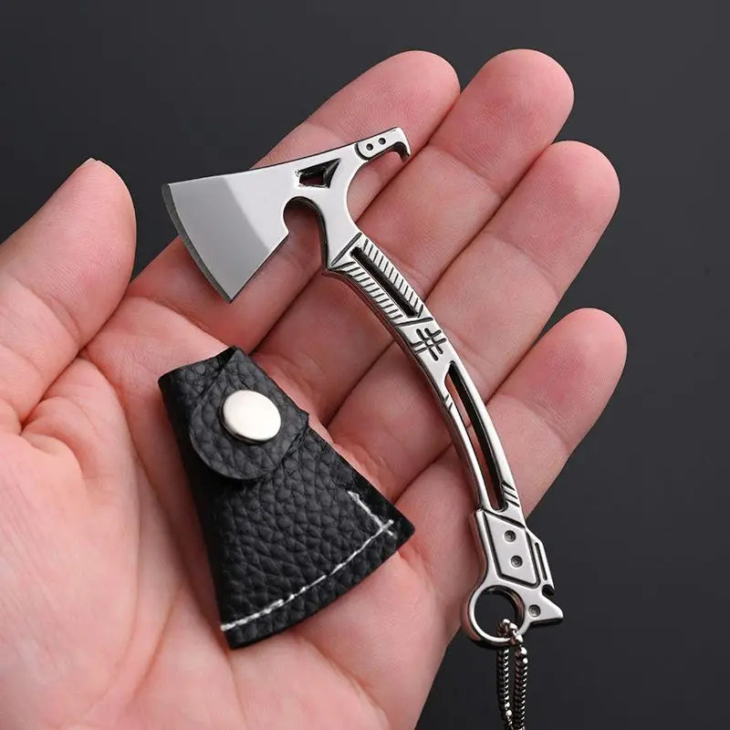 Stainless Steel Mini Kitchen Knife, Mini Hatchet, Keychain Knife, Portable Multi-Functional Bottle Opener with Sharp Blade