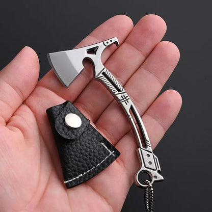 Stainless Steel Mini Kitchen Knife, Mini Hatchet, Keychain Knife, Portable Multi-Functional Bottle Opener with Sharp Blade