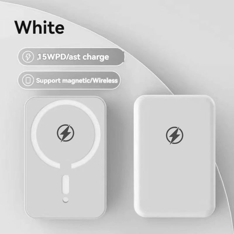 Magnetic Wireless Charger 10000mAh: 15W PD Fast Charging Power Bank for iPhone 16/17、15/14/13/12 Series
