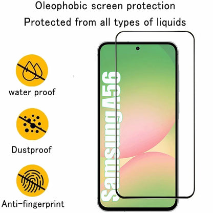 2/4PCS Cristal Templado For Samsung Galaxy A56 A55 A54 A53 Tempered Glass For Samsung A17 A27 A37 A57 A36 A26 A16 Screen Protector Samsung S26 S25 S24 Ultra Phone Protective Film