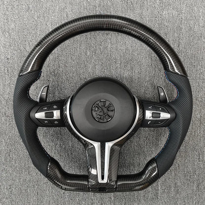 M Upgraded Steering Wheel Sport Carbon Fiber Parts For BMW F20 F23 F10 F12 F30 F32 F34 F45 F22 F39 F15 F25 M3 M5 E87 E70 E90 E84