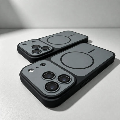 Matte Armor Magnetic Wireless Charging Phone Case For iPhone 18 17 16 15 Pro Max 14 12 13 11 Pro Case Magsafe Shockproof Cover