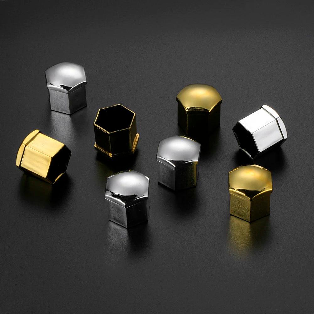 Chrome ABS Wheel Nut Bolt Covers – 20-Pack