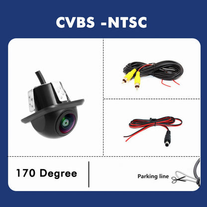 SMARTOUR Car Rear View Camera 1080P Night Vision Reversing Auto Parking Monitor CCD Waterproof 170 Degree HD Video Fish Eye Lens
