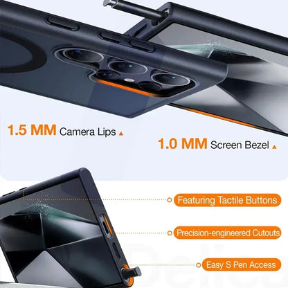 UYUXIO Magnetic Kickstand Case for Samsung Galaxy