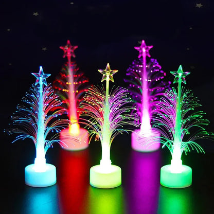 LED Mini Christmas Tree Night Light – Color-Changing Holiday Decor