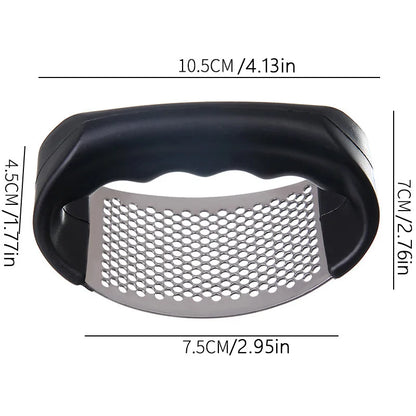 Garlic Press and Mincer, Heavy Duty Stainless Steel with Soft Handle, Effortless Garlic Crusher for Minced Garlic and Paste