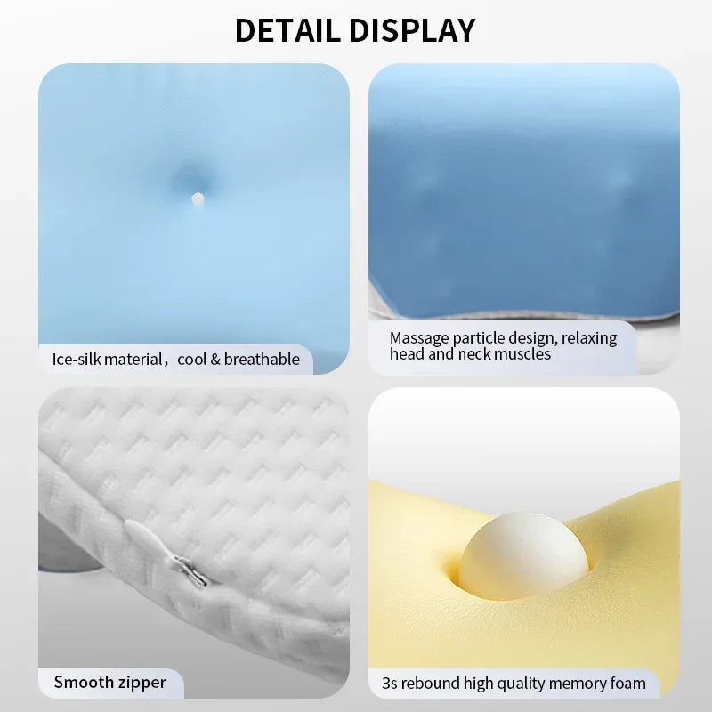 Cervical Orthopedic Pillow For Sleep Butterfly Ergonomic Memory Foam Pillow Slow Rebound Comfortable Neck Massage Bed Pillow