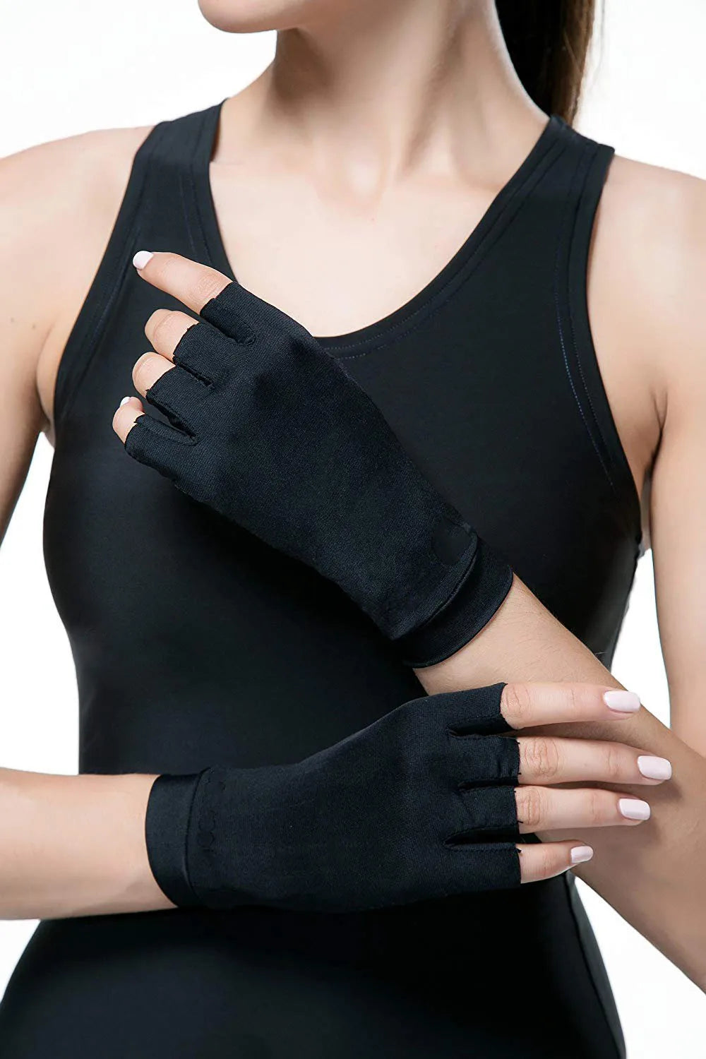 Magnetic tight compression high elasticity glove wrist guard suitable for cycling, sports, fitness,daily work gloves