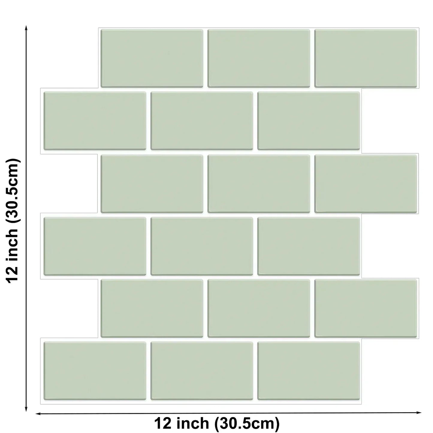 5 Sheets Wall Tile Sticker White Self Adhesive Tiles Waterproof Vinyl Wallpaper Backsplash For Kitchen Living Room Bathroom - Urbizia