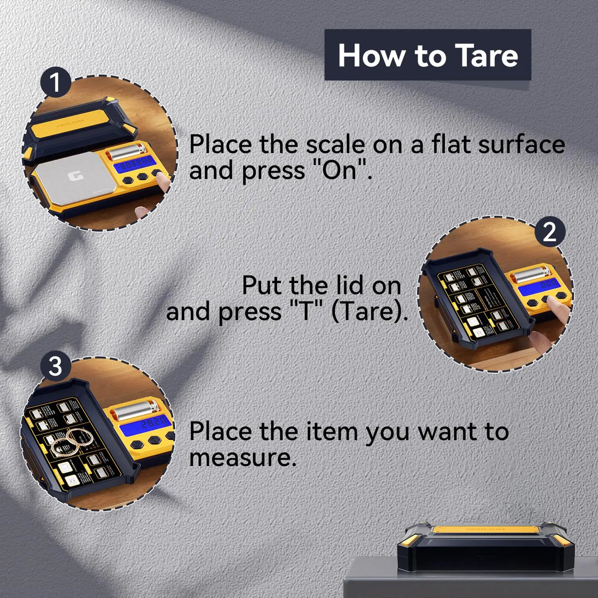 Digital Pocket Gram Scale, Accuracy 300 g X 0.01 g, Small High Precision Portable Digital Weights for Jewelry, Diamonds, Powders