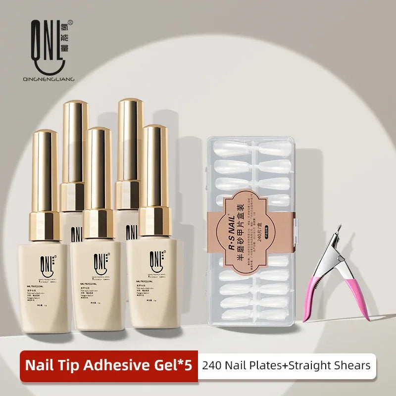 RS NAIL 12g Strong Soft Nail Tips Adhesive Gel Press On False Nails Solid Sticker Adhesive For Nail Art Soak Off UV Tips Glue