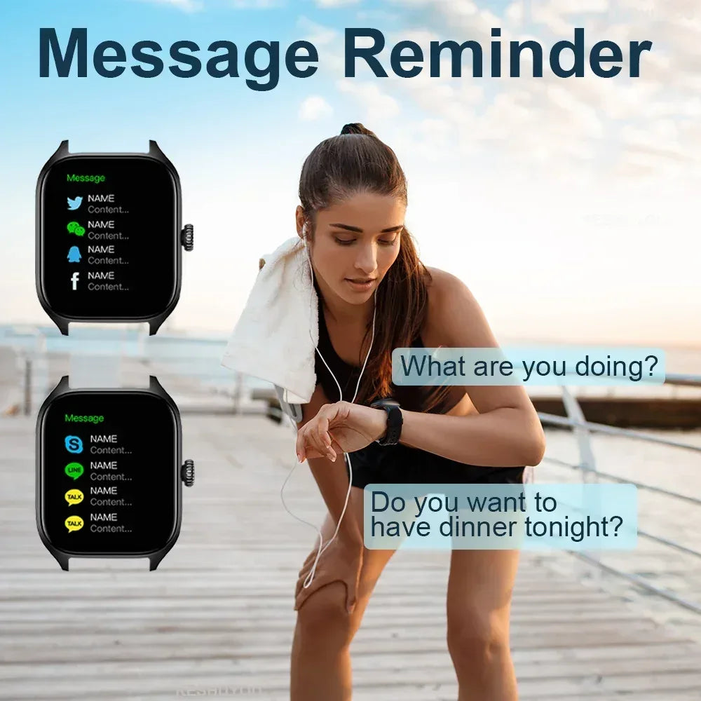 KESHUYOU H9 2025 Smart Watch 2.01-inch HD Display Receive Make Calls Message Preview Sport Mode Weather Forecast Smart Watch - Urbizia