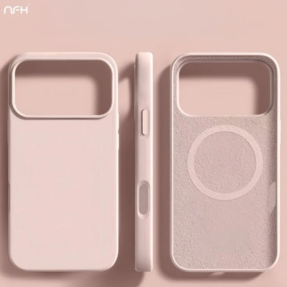 For iPhone 18 17 Pro Max 16 Plus Luxury Magsafe Magnetic Liquid Silicone Frame Phone Case For iPhone 15 14 13 Protective Cover