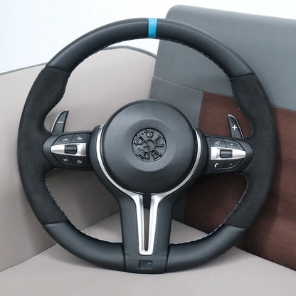 For BMW E90 E87 E83 E92 E84 E70 E71 F20 F23 F30 F34 F10 F25 F48 F15 Upgrade Steering Wheel Leather Modify New Style