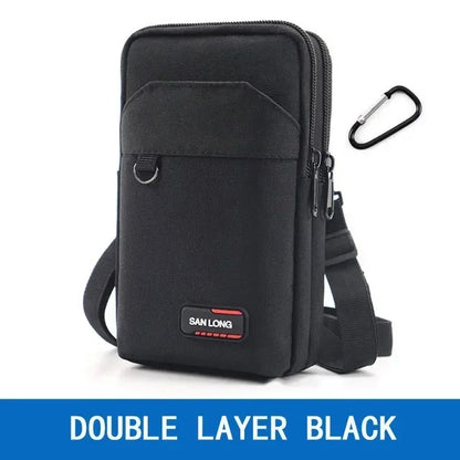 Waterproof Waist Bag Purse Single/double Layer Outdoor Waist Fanny Pack Men Phone Pouch Camping Hunting Tactical Bag with Belt