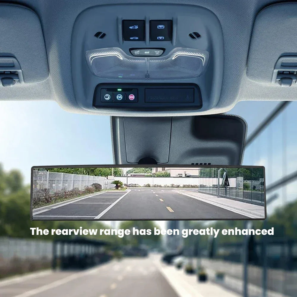 Car Baby Mirrors Interior Rear View Mirror Wide Angle Convex Rearview Mirror Anti Glare Large Vision Panoramic Auxiliary Monito - Urbizia