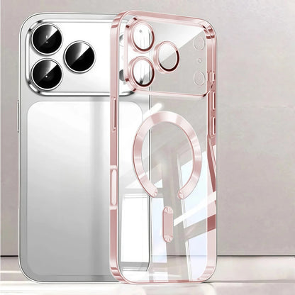 Luxury for MagSafe Magnetic Plating Phone Case for iPhone 17 Pro Max 17 Pro Bumper Case for iPhone 17 Pro Max 17 Air Clear Cover