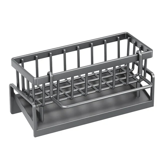 Kitchen Sink Drain Rack No-Drill Storage Shelf