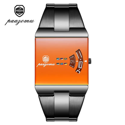 PAAZOMU Fashion Original Men Clock Waterproof Stainless Steel Elegant Man Wristwatch Quartz Casual Business Men's Watches Reloj