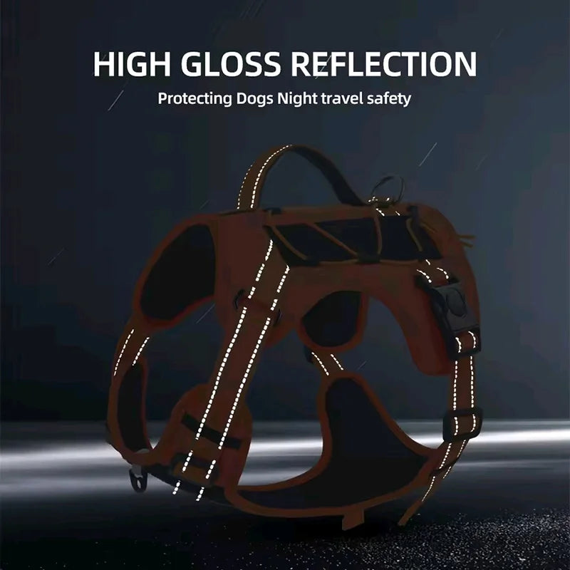 Reflective No-Pull Tactical Dog Harness