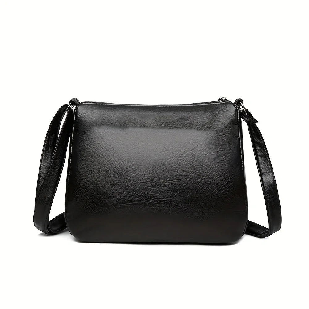 Women's Embossed PU Leather Crossbody Shoulder Bag