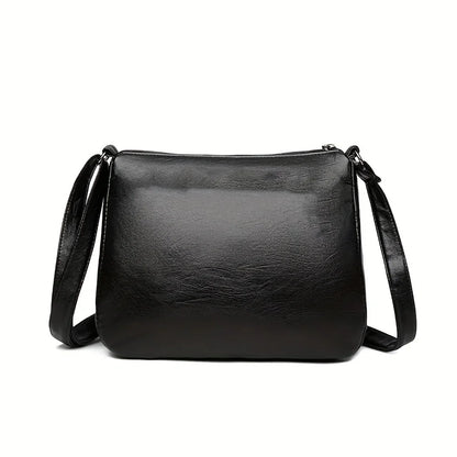 Women's Embossed PU Leather Crossbody Shoulder Bag