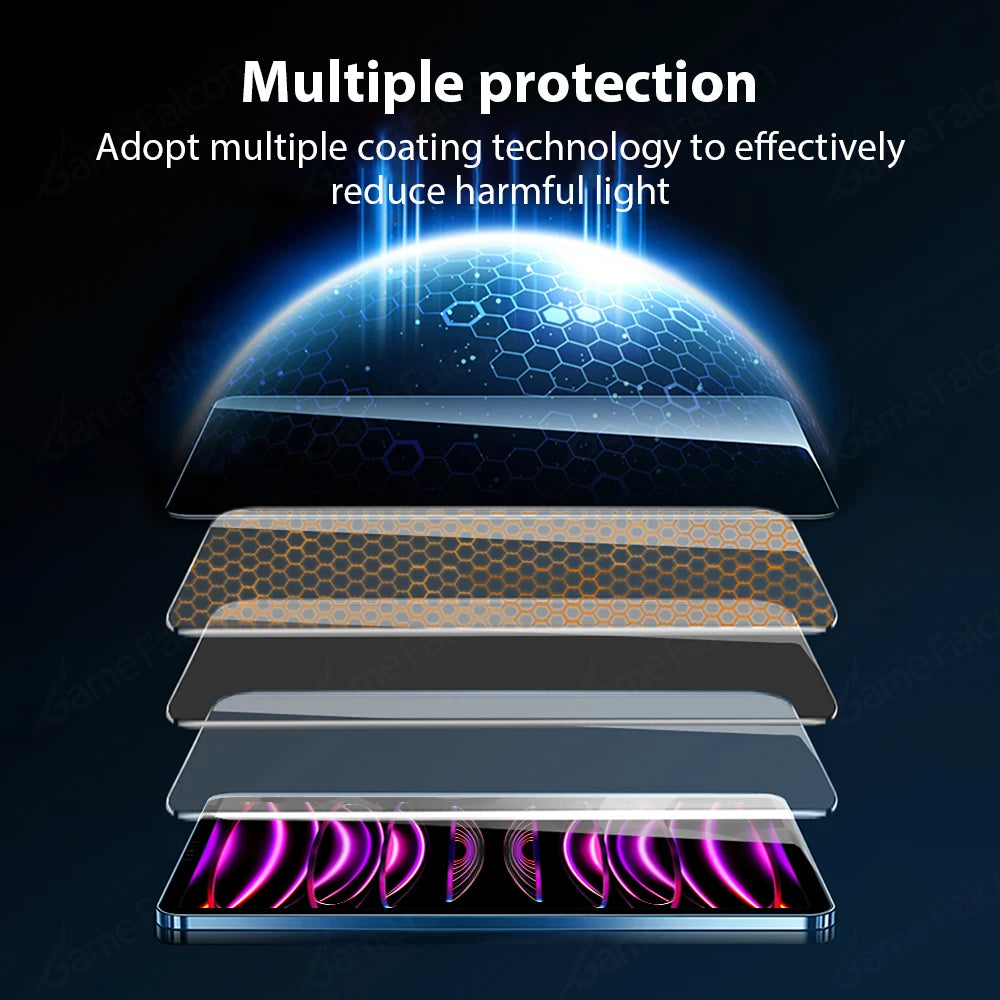 Tempered Glass Screen Protector For iPad A16 Pro 11 12.9 13 M5 M4 10th 10 Generation Air M3 5 4 3 7th 8th 9th 10.2 Mini 6 7 Film
