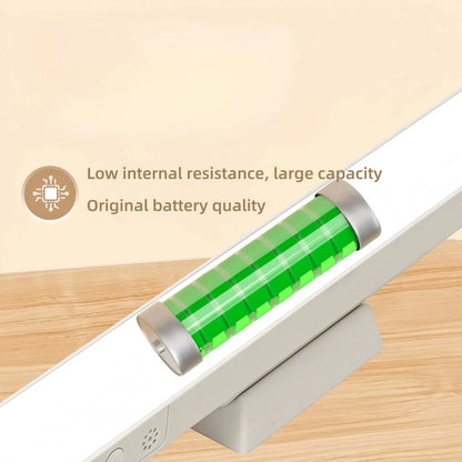 LED Table Lamp Magnetic Hanging USB Rechargeable Desk Lamp 3 Color Reading Light Dimmable Cabinet Closet Wardrobe Night Light - Urbizia