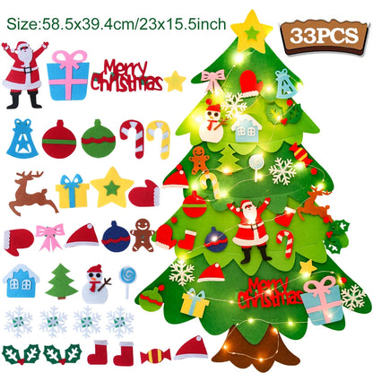 Kids DIY Felt Christmas Tree