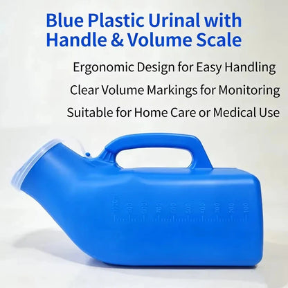 1200ml Leakproof Male Urinal Bottle with Handle, Portable Toilet for Car, Travel, Camping, Outdoor, Elderly & Disabled