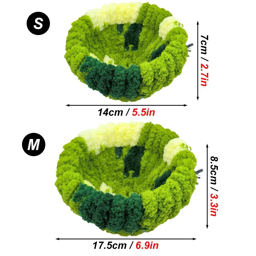 Autumn Winter Warm Cozy Bird Nest Plush Parrot Round Sleeping Bed House Toys for Small Animal Pet Bird Parrot Cage Accessories - Urbizia