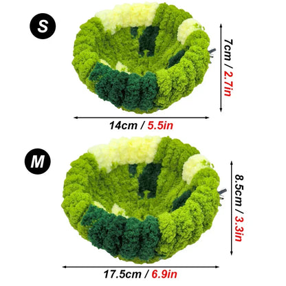 Autumn Winter Warm Cozy Bird Nest Plush Parrot Round Sleeping Bed House Toys for Small Animal Pet Bird Parrot Cage Accessories - Urbizia