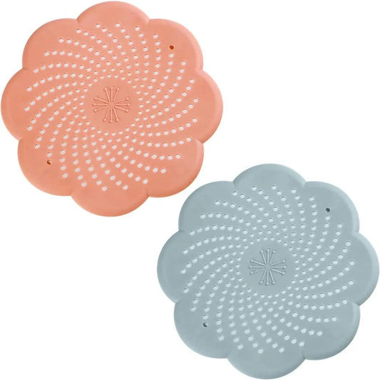 Silicone Shower Drain Cover & Hair Catcher – Sink Strainer for Bathroom & Kitchen