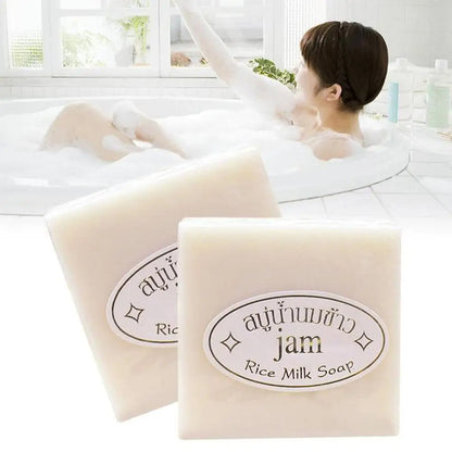 Rice Puree Skin Care Set & Soap Whitening Brighten Hydrating Moisturize  facial cleanser+toner+essence+lotion+cream skincare