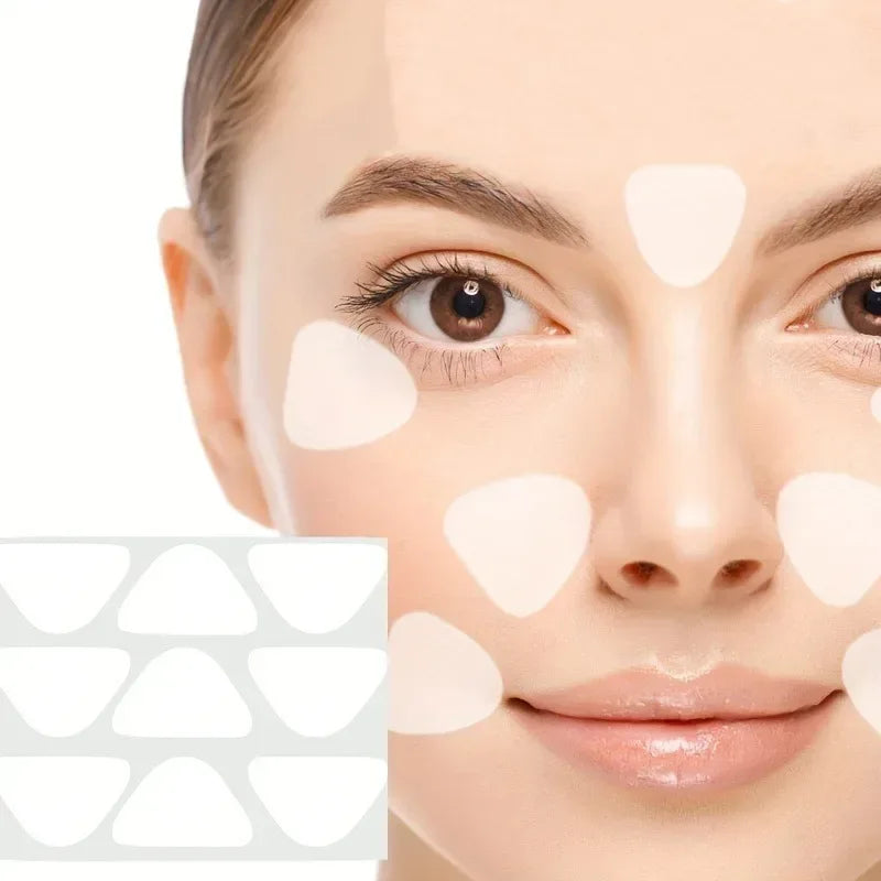 27/36/90PCS Forehead nasolabial fold patch PE material forehead and smile patterns transparent invisible nasolabial fold patch - Urbizia