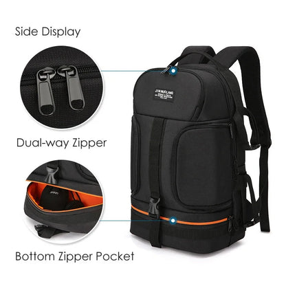 Large Capacity Outdoor DSLR Camera Backpack Waterproof Oxford Cloth 15.6 Inch Laptop Compatible with Canon Nikon