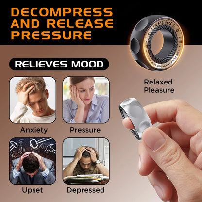 Discreet Magnetic Fidget Ring for Stress & Anxiety Relief