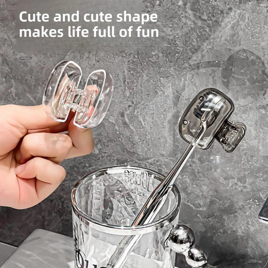 Toothbrush Head Cover Travel Protector Caps (2 Pack)