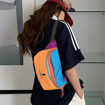 Fashionable Large Capacity Unisex Camel Design Waist Bag Chest Bag Outdoor Hiking Crossbody Bag Toiletry Cosmetic Pouch