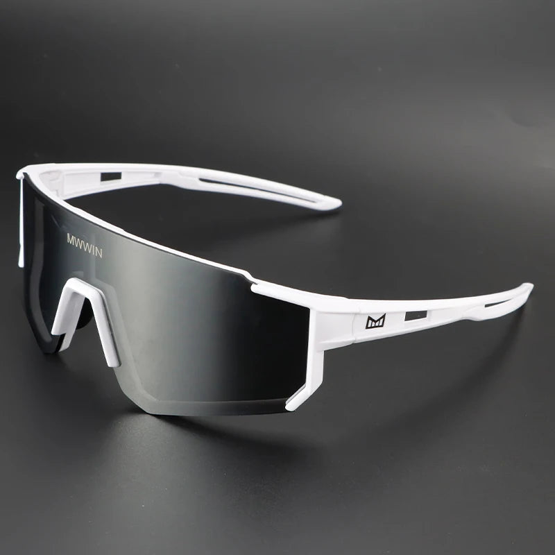 MWWIN Fashion Cycling Glasses Sunglasses for Men UV400 Women Bike Eyewear Road Bicycle Driving Outdoor Sport Marathon Triathlon