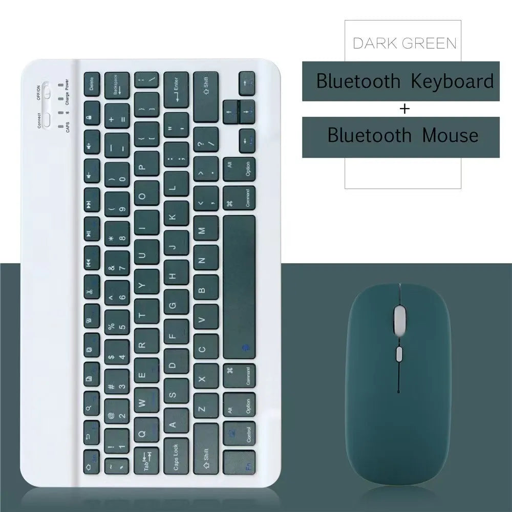 10 lnch Wireless  Bluetooth Mini Keyboard For iPad Phone Tablet Portable Bluetooth Keyboard and Mouse For Samsung Xiaomi Android