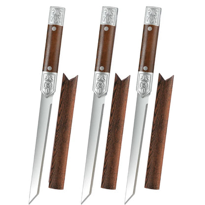 1/2/3 Straight Blade Kitchen Knife Set, Professional Kitchen Fruit Knife, Portable Cutting Knife, High Hardness Japanese Knife