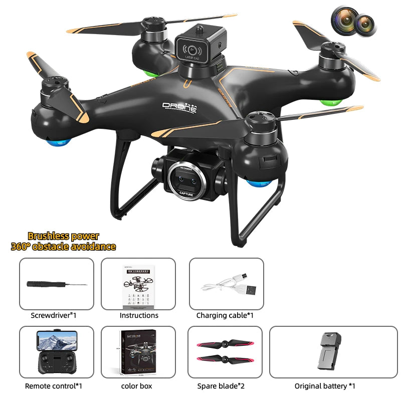 2026 B10 Drone 8k Hd Aerial Photography Dual Camera Brushless Quadcopter Obstacle Avoidance Optical Flow Aerial Rc Drone