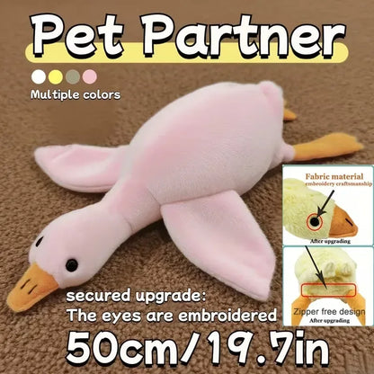 50cm Soft Colorful Duck Plush Toy for Cats Dogs Relax Pet Companion Anxiety-Relieving Dog Buddy Energy Release Gift for Pets - Urbizia