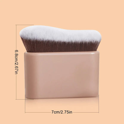 Foundation Brush, 1pcs Plastic Creative	wave Fit Perfectly Cosmetic Brush	at home or On-the-Go - Urbizia