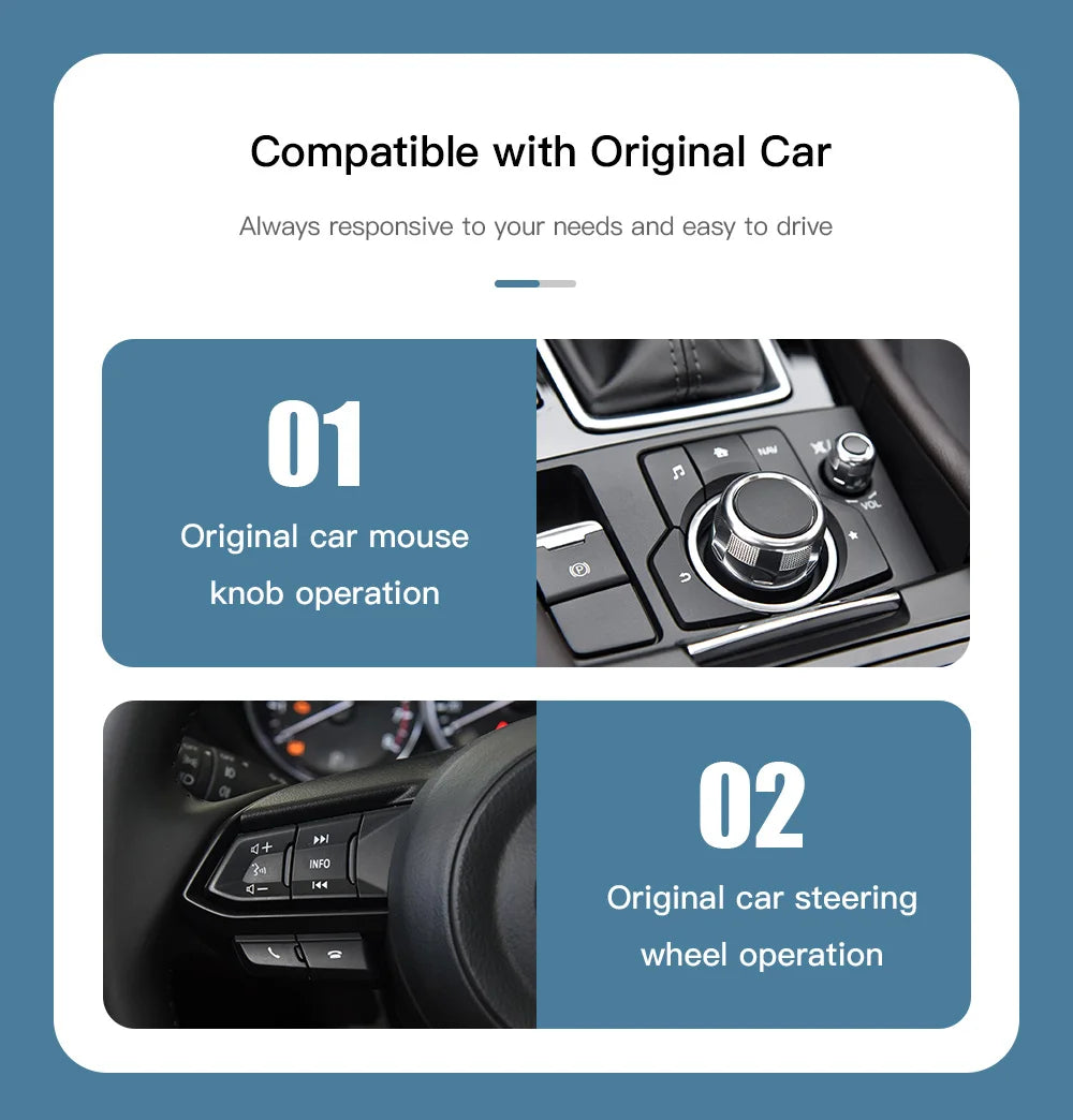 ANYFAR For Mazda Retrofit Kit Wired CarPlay Android Auto USB Adapter Hub OEM For Mazda 2 3 6 CX30 CX5 CX8 CX9 MX5 TK78669U0C