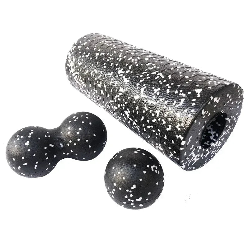 Hollow Yoga Roller Massage Peanut Ball Set EPP Fitness Foam Column For Back Pain Legs Hip Deep Tissue Stretching Muscle Relax - Urbizia