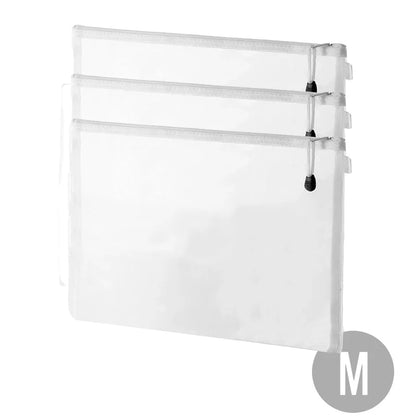 Mesh Zipper File Bag Toy storage bag building block puzzle sub-package bag children  zipper transparent finishing storage box